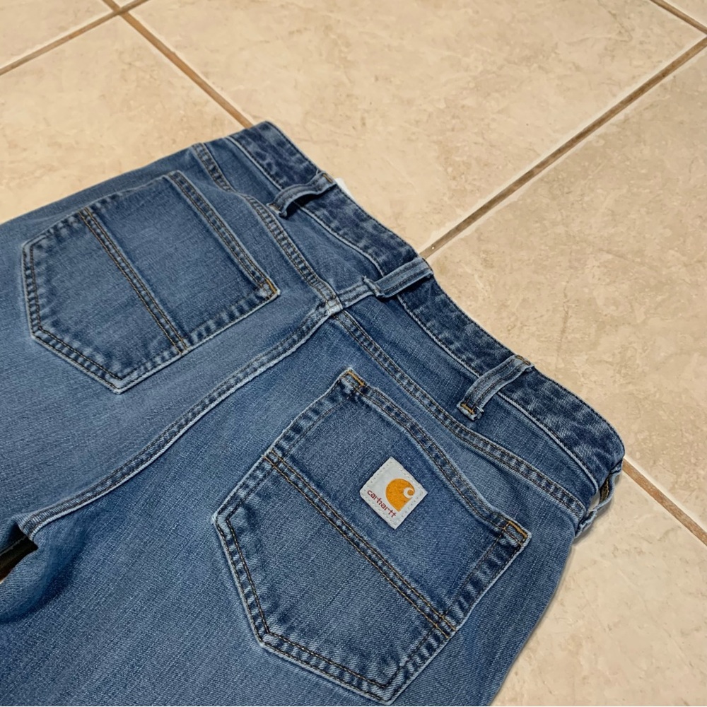 Carhartt Jeans Mens 32x30 Blue Denim Carpenter Relaxed Workwear USA